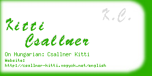 kitti csallner business card